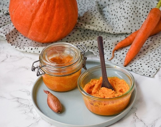 Purée (ou soupe) potimarron-carottes - à partir de 7 mois